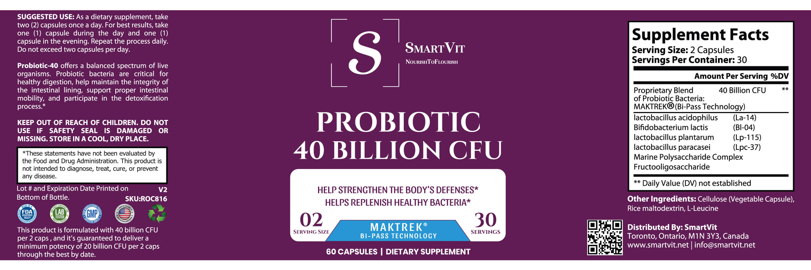 Probiotic 40 Billion